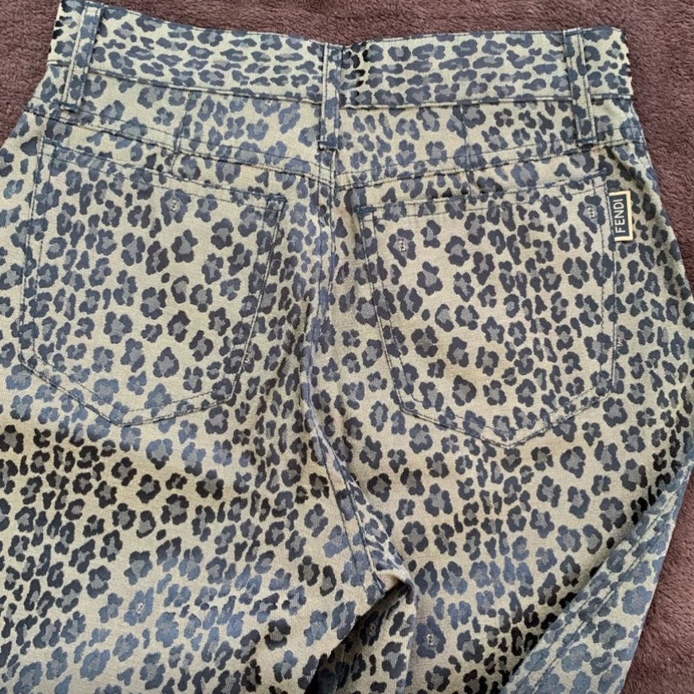 FENDI CHEETAH JEANS - Picture 7 of 9
